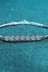 Moissanite 925 Sterling Silver Bracelet Moissanite - Tophatter Daily Deals