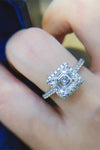 2 Carat Moissanite 925 Sterling Silver Ring Moissanite - Tophatter Daily Deals