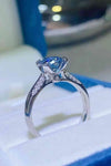 1 Carat Moissanite 4-Prong Ring Moissanite - Tophatter Daily Deals