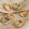 18K Gold-Plated Open Ring Rings - Tophatter Daily Deals