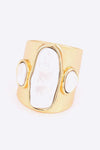 18K Gold-Plated Alloy Ring Rings - Tophatter Daily Deals