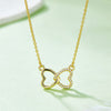 Moissanite 925 Sterling Silver Heart Bow Necklace Gold One Size Moissanite - Tophatter Daily Deals