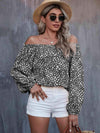 Off-Shoulder Long Sleeve Blouse Blouses - Tophatter Daily Deals