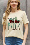 Simply Love Full Size PRICK Graphic Cotton Tee Women's T-Shirts - Tophatter Daily Deals