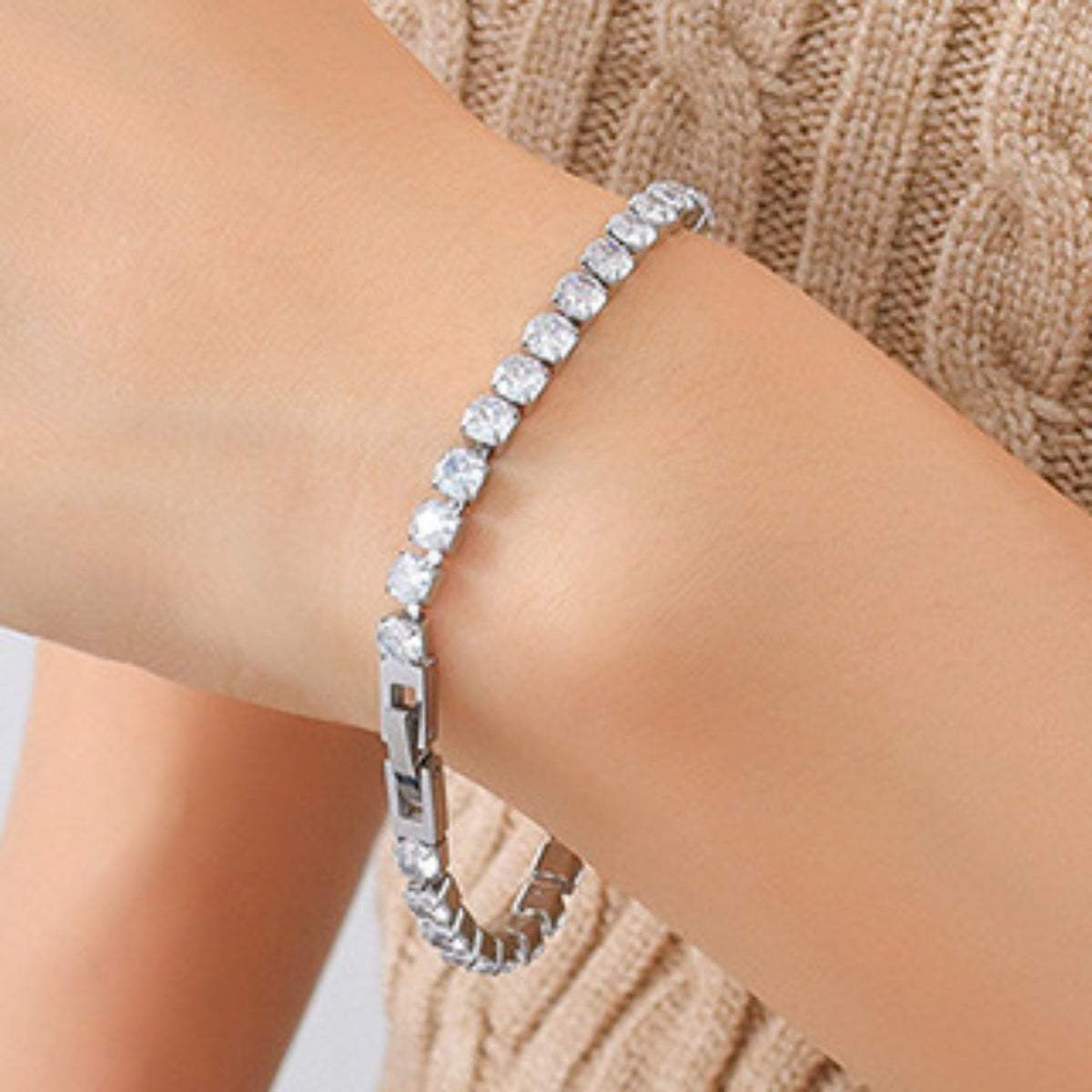 Titanium Steel Bracelet Silver One Size Bracelets - Tophatter Daily Deals