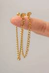 Stainless Steel Chain Earrings Earrings - Tophatter Daily Deals