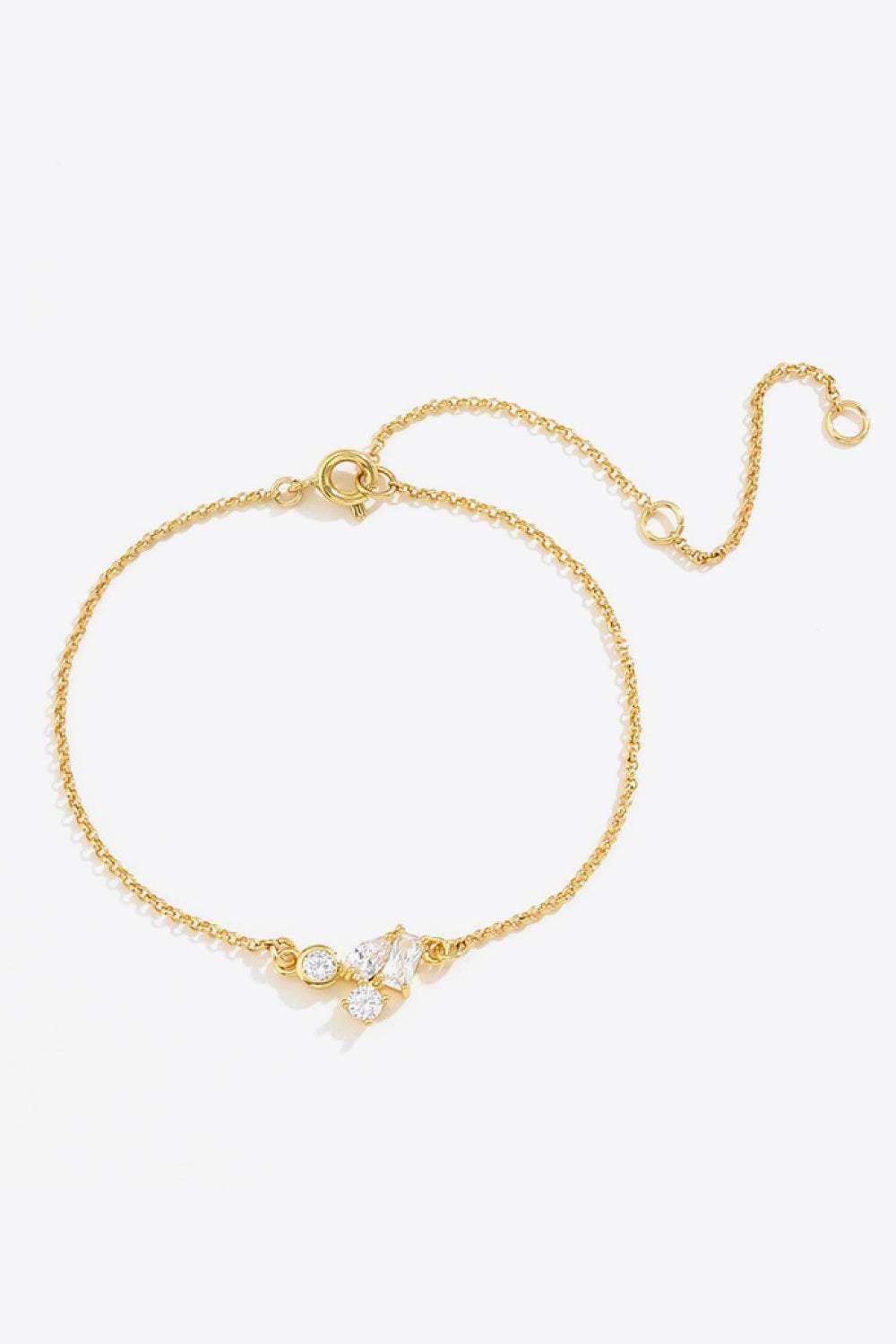 18K Gold Plated Zircon Bracelet Bracelets - Tophatter Daily Deals