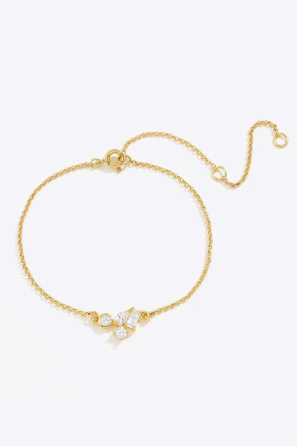 18K Gold Plated Zircon Bracelet Bracelets - Tophatter Daily Deals