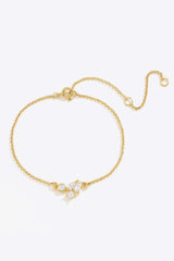 18K Gold Plated Zircon Bracelet Bracelets - Tophatter Daily Deals