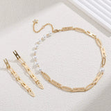 Gold-Plated Bar Earrings Earrings - Tophatter Daily Deals