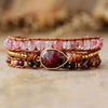 Natural Stone Layered Bracelet Bracelets - Tophatter Daily Deals