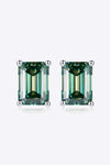 2 Carat Moissanite Stud Earrings in Green Green One Size Moissanite - Tophatter Daily Deals