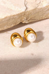 Lovelier Than Ever Pearl Stud Earrings Earrings - Tophatter Daily Deals