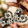 Heart Alloy Drop Earrings Multicolor One Size Earrings - Tophatter Daily Deals