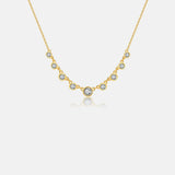 Inlaid Zircon 925 Sterling Silver Necklace Gold One Size Necklaces - Tophatter Daily Deals