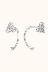Moissanite 925 Sterling Silver Earrings Moissanite - Tophatter Daily Deals
