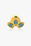 Inlaid 925 Sterling Silver Stud Earrings Earrings - Tophatter Daily Deals