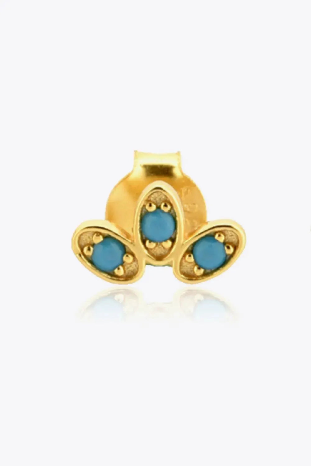 Inlaid 925 Sterling Silver Stud Earrings Earrings - Tophatter Daily Deals