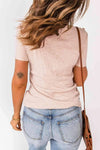 Strappy Ribbed Knit T-Shirt Blouses - Tophatter Daily Deals