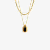 Titanium Steel Gold-Plated Pendant Necklace Necklaces - Tophatter Daily Deals
