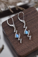 Twisted Opal Drop Earrings Opal - Tophatter Daily Deals