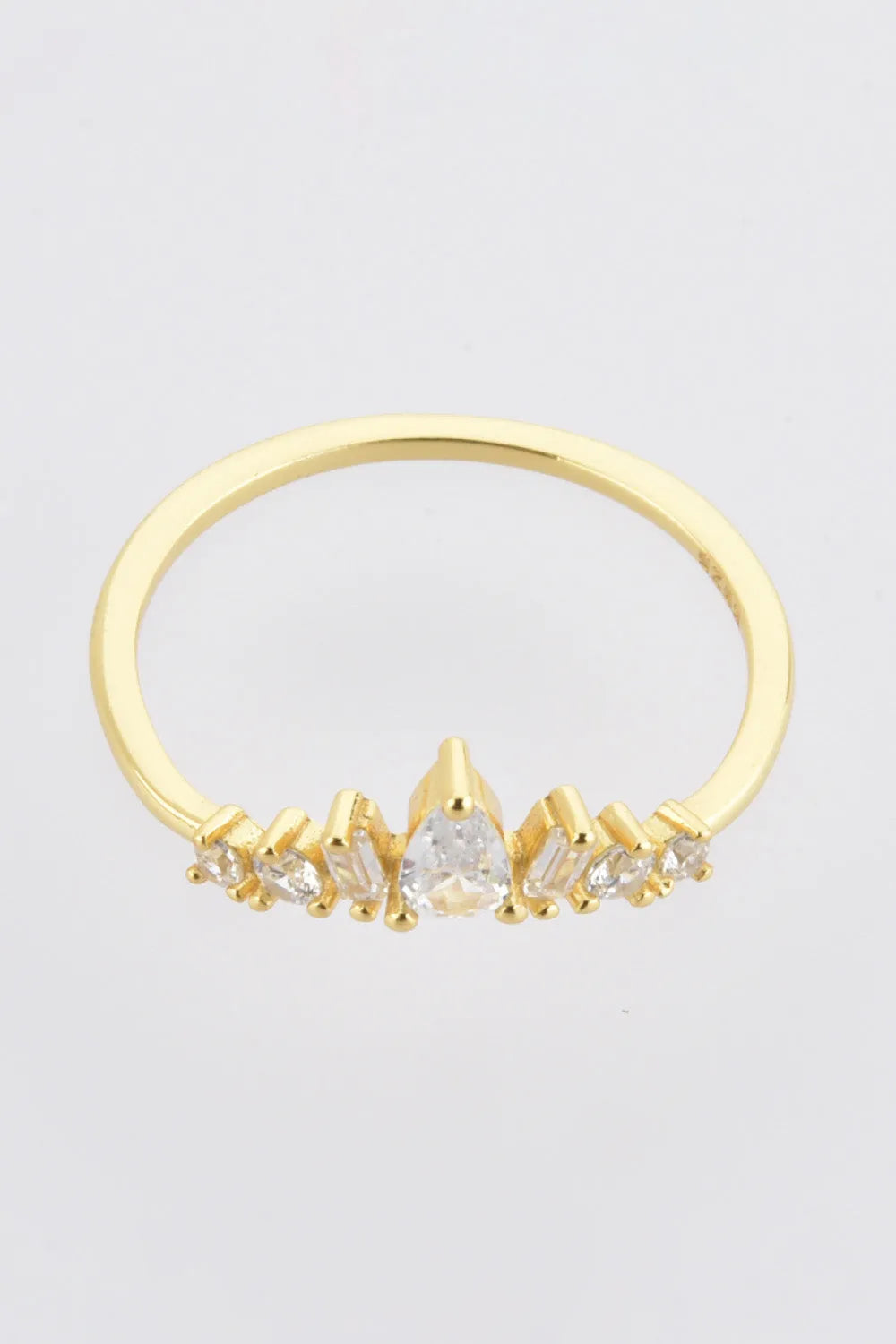 Zircon 925 Sterling Silver Ring Rings - Tophatter Daily Deals