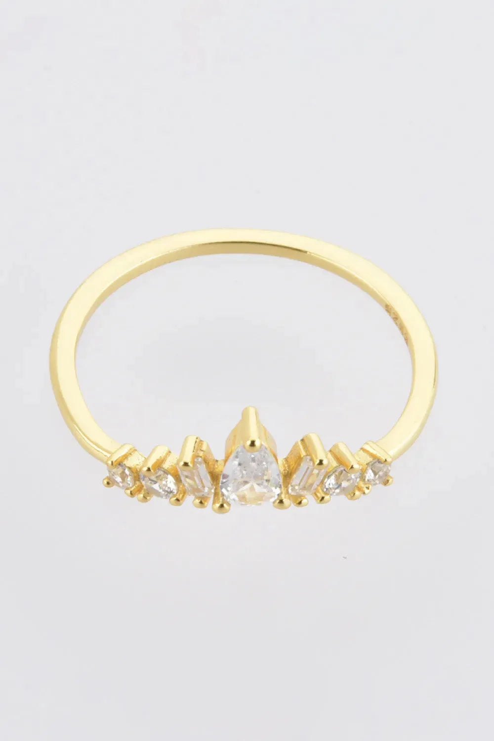 Zircon 925 Sterling Silver Ring Rings - Tophatter Daily Deals
