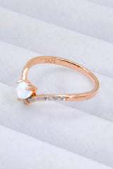 Moonstone Heart-Shaped Ring Moonstone - Tophatter Daily Deals