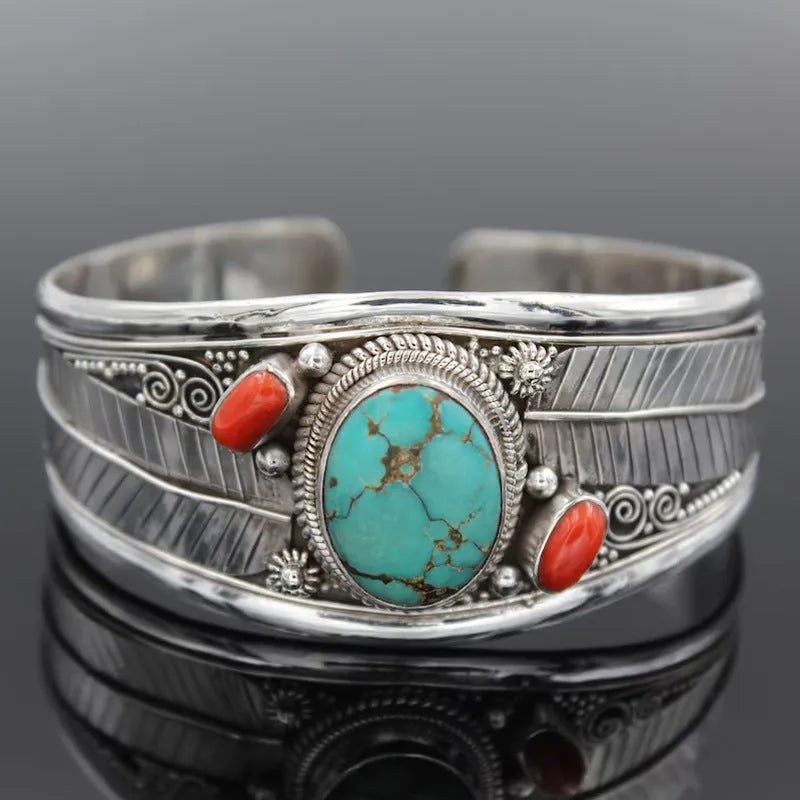 Turquoise Open Bracelet Style A One Size Bracelets - Tophatter Daily Deals