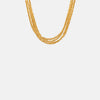 18K Gold-Plated Multi-Layer Clavicle Chain Necklace Necklaces - Tophatter Daily Deals