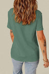 Distressed Round Neck Tee Women's T-Shirts - Tophatter Daily Deals