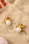 Lovelier Than Ever Pearl Stud Earrings Earrings - Tophatter Daily Deals