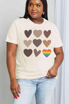 Simply Love Simply Love Full Size Heart Graphic Cotton Tee Women's T-Shirts - Tophatter Daily Deals