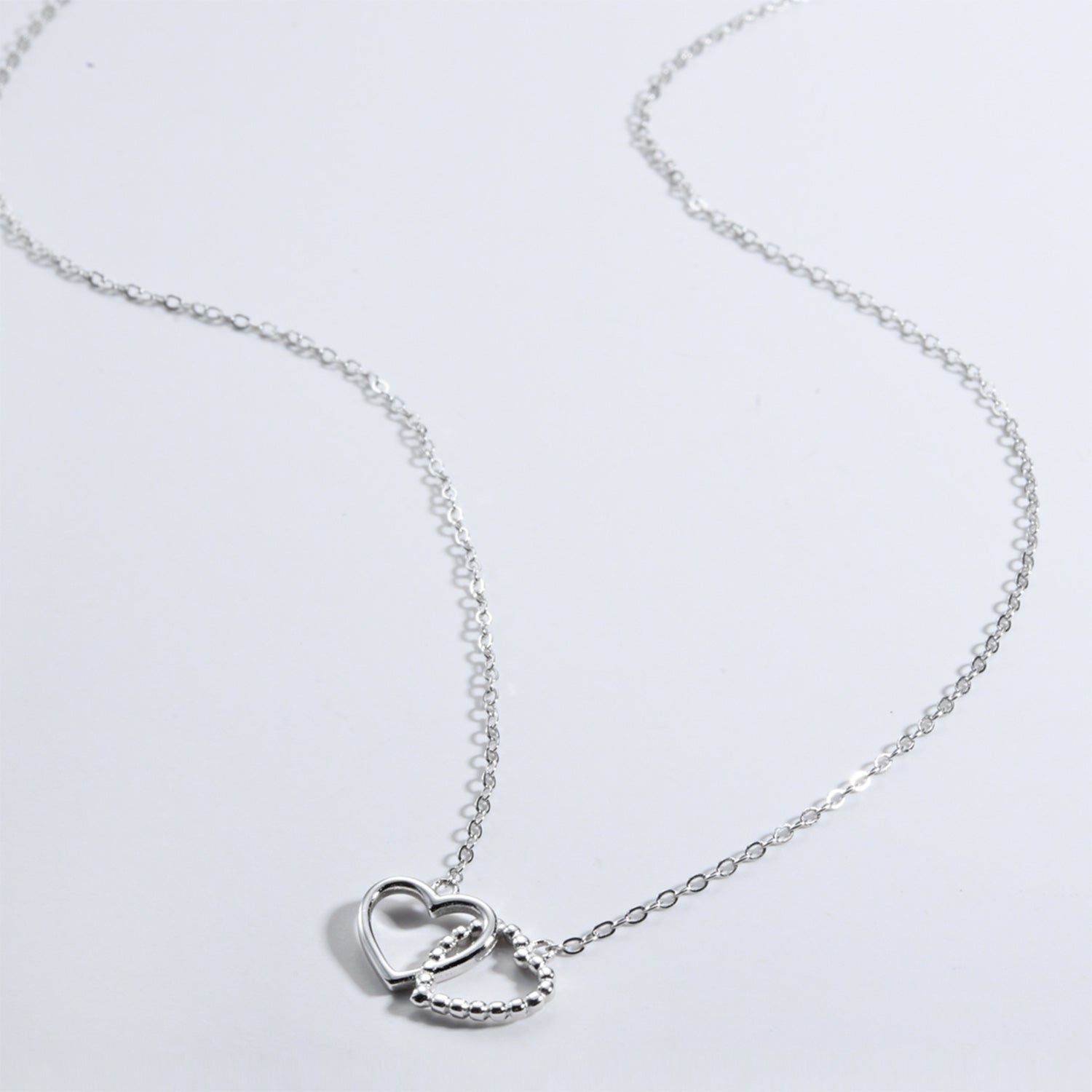 Heart Shape Spring Ring Closure Necklace Necklaces - Tophatter Daily Deals