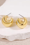 Chunky C-Hoop Brass Earrings Earrings - Tophatter Daily Deals