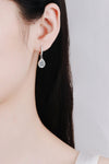 Moissanite Teardrop Earrings - Tophatter Deals