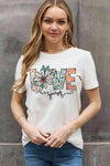 Simply Love Full Size LOVE YOURSELF Graphic Cotton Tee Women's T-Shirts - Tophatter Daily Deals