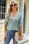 V-Neck Half Sleeve T-Shirt Women's T-Shirts - Tophatter Daily Deals