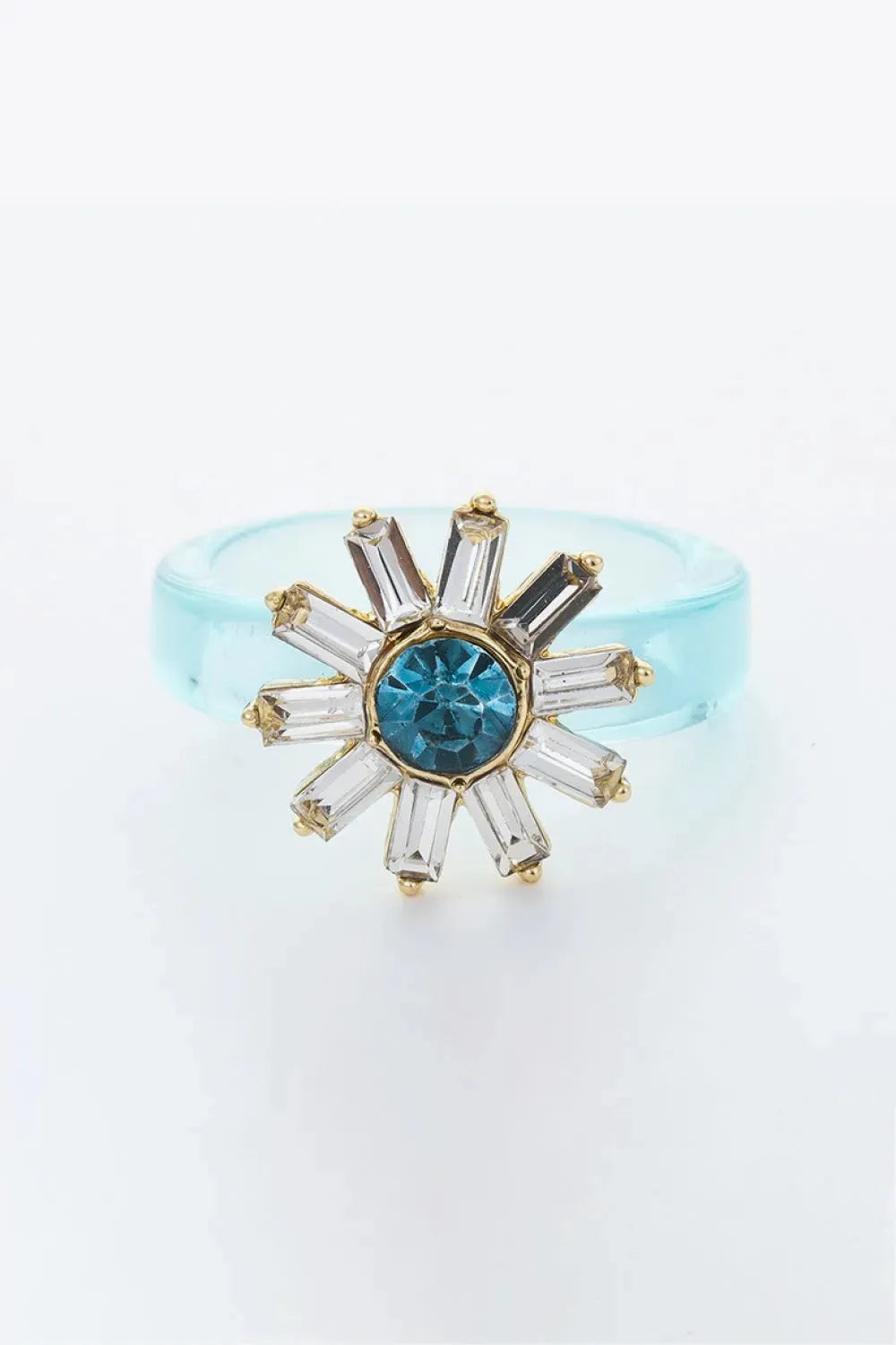 5-Piece Wholesale Only With You Sunflower Ring Blue One Size Rings - Tophatter Daily Deals