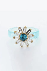5-Piece Wholesale Only With You Sunflower Ring Blue One Size Rings - Tophatter Daily Deals