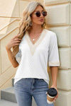 V-Neck Half Sleeve T-Shirt Women's T-Shirts - Tophatter Daily Deals