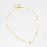 Zircon 925 Sterling Silver Cross Necklace Necklaces - Tophatter Daily Deals