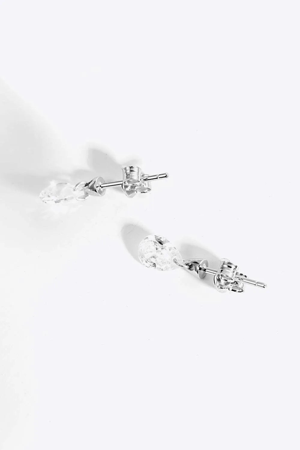 925 Sterling Silver Teardrop Earrings Earrings - Tophatter Daily Deals