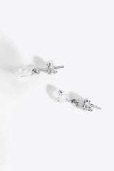 925 Sterling Silver Teardrop Earrings Earrings - Tophatter Daily Deals