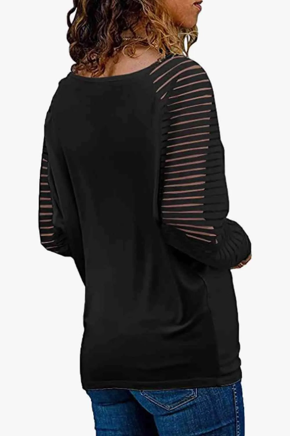 V-Neck Long Raglan Sleeve Top Blouses - Tophatter Daily Deals