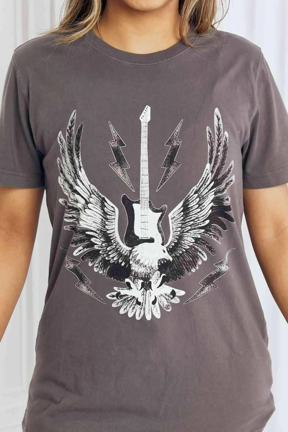 mineB Full Size Eagle Graphic Tee Shirt Women's T-Shirts - Tophatter Daily Deals