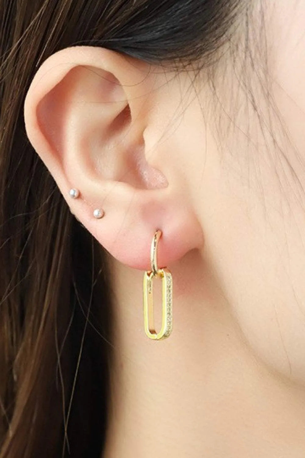 Geometric Copper Earrings Straw One Size Earrings - Tophatter Daily Deals