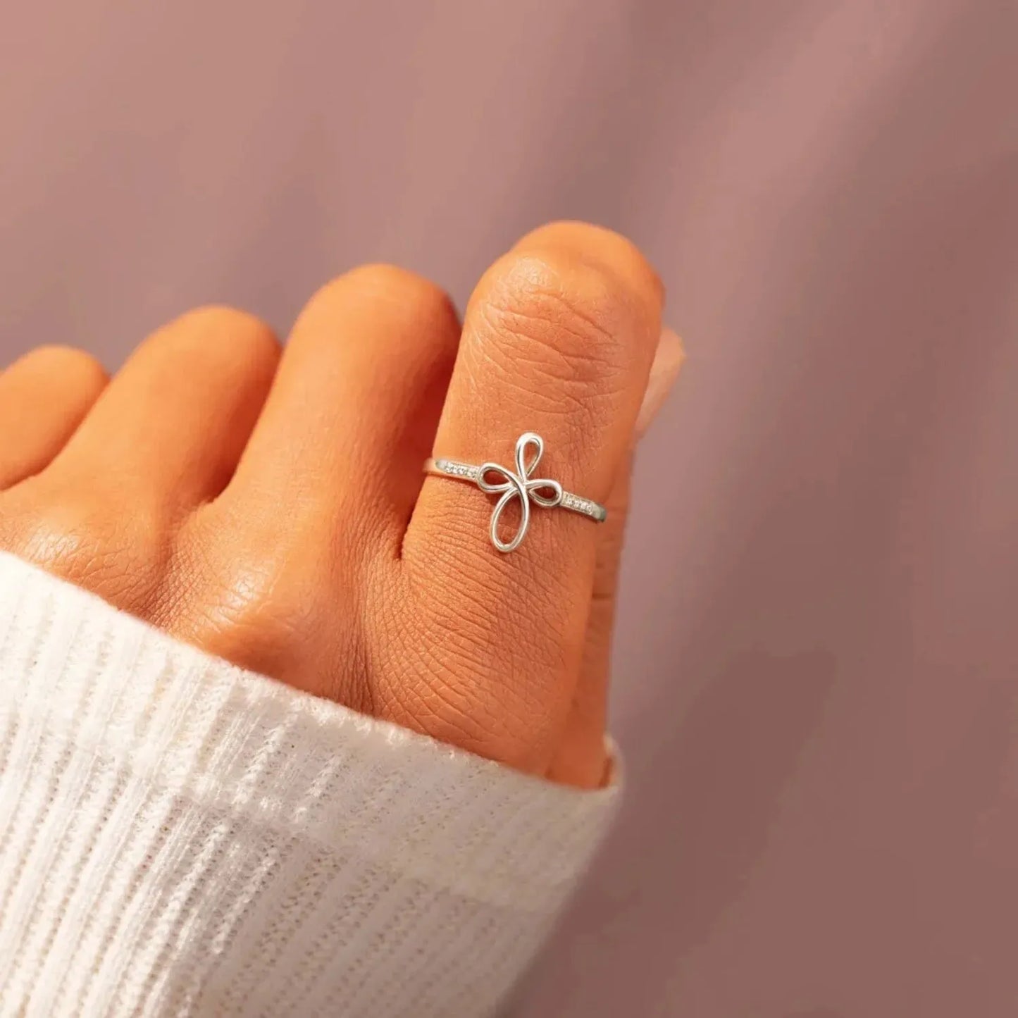 925 Sterling Silver Geometric Ring Rings - Tophatter Daily Deals