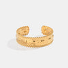 18K Gold-Plated Stainless Steel Bracelet Style E One Size Bracelets - Tophatter Daily Deals