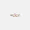 Heart Number 8 Zircon Double-Layered Ring Silver Rings - Tophatter Daily Deals